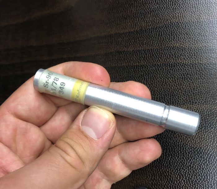 Found This In My New Apartment Kitchen, What Is This? It Says Something With Radioactivity. Could This Be Dangerous?