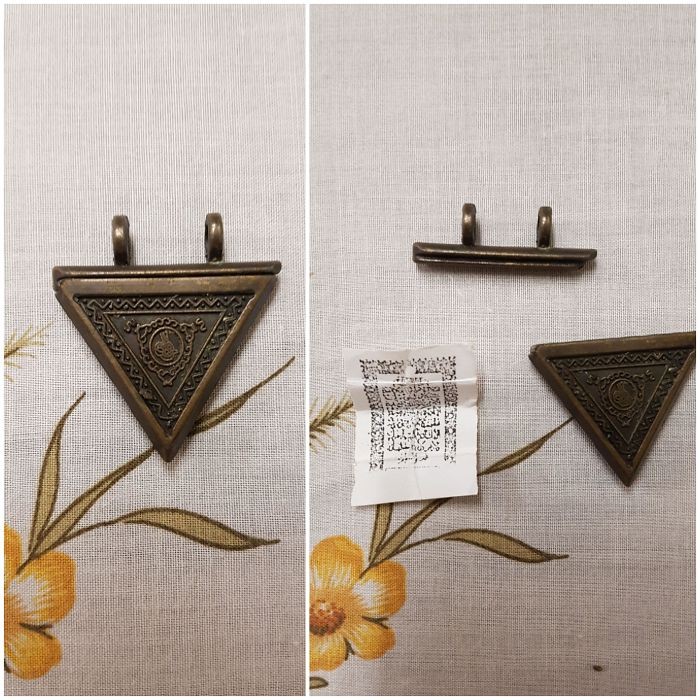 Found In Some Old Stuff. Can Be Opened To Reveal This Piece Of Paper. What Is This Thing?