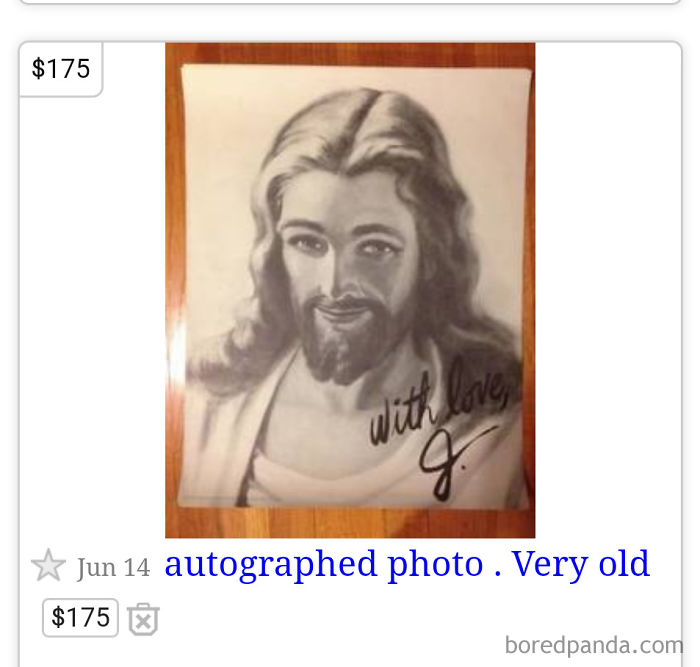 Craigslist - 2000 Year Old Autographed Photo