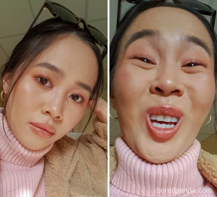 Going For That Mid-Sneeze/Laugh Look