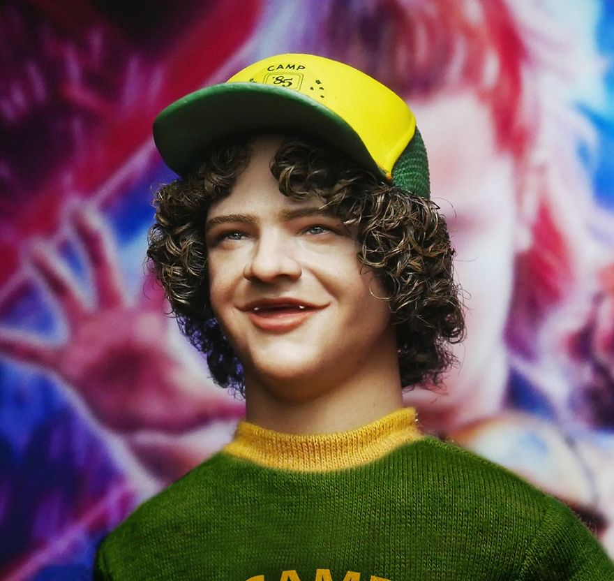 Making A Dustin(Stranger Things) Head Sculpture Timelapse