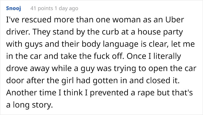 Uber Driver Gets Message Asking To Pretend To Be This Passenger's Boyfriend, Possibly Saves Her From An Assault Uber Driver Gets Message Asking To Pretend To Be This Passenger's Boyfriend, Possibly Saves Her From An Assault