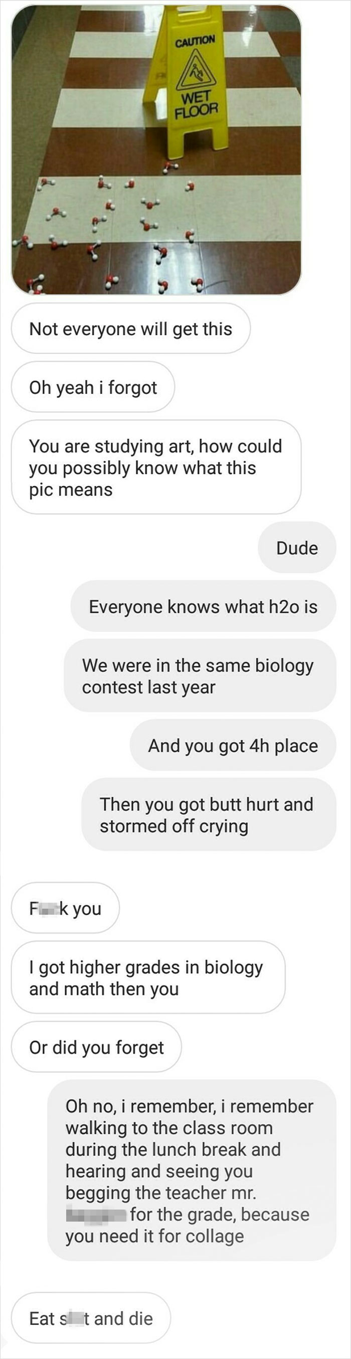 Smartass Thinks That None Knows What Water Is