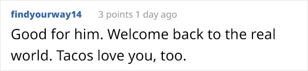 Comment on ex-skinhead's tattoo removal: "Good for him. Welcome back to the real world. Tacos love you, too.