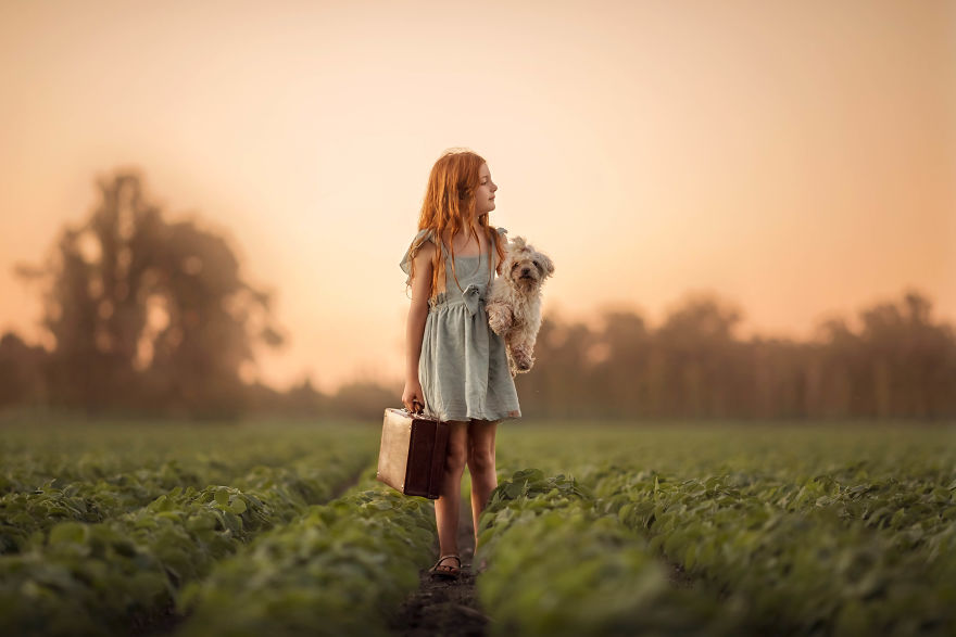 Scouting Of Magical Location For Children Photography