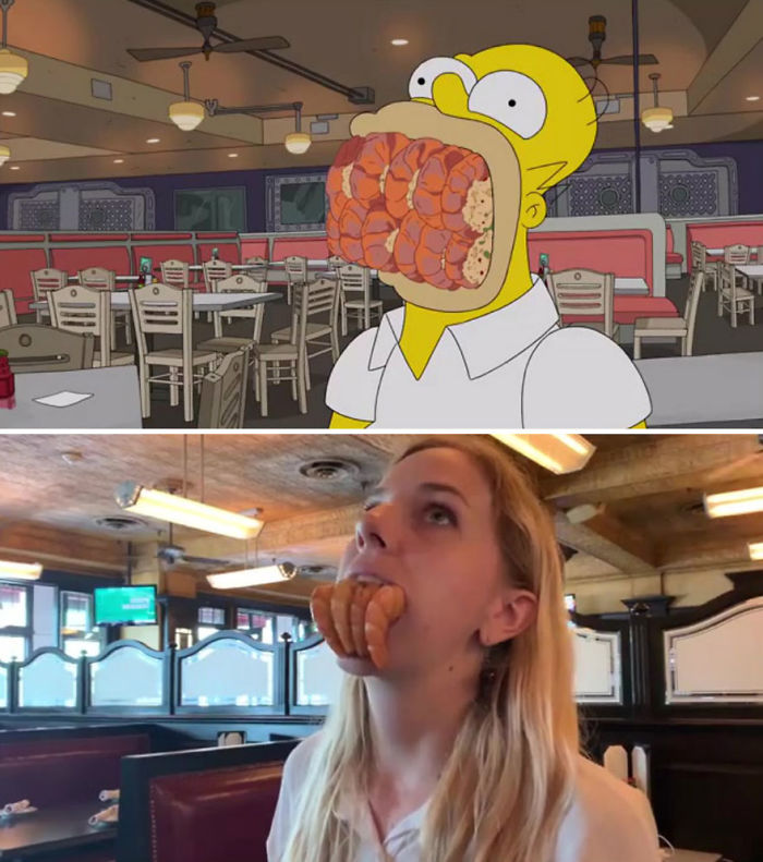 An Episode Of The Simpsons Recreated In Real Life Fun By Two Fans