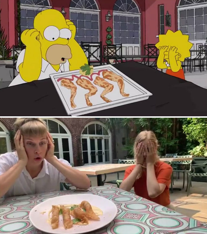 An Episode Of The Simpsons Recreated In Real Life Fun By Two Fans