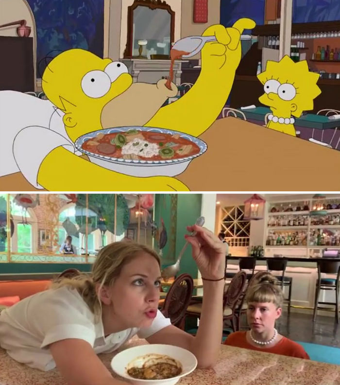 An Episode Of The Simpsons Recreated In Real Life Fun By Two Fans