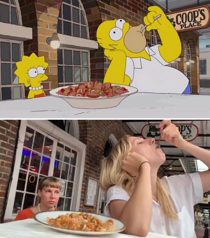 An Episode Of The Simpsons Recreated In Real Life Fun By Two Fans