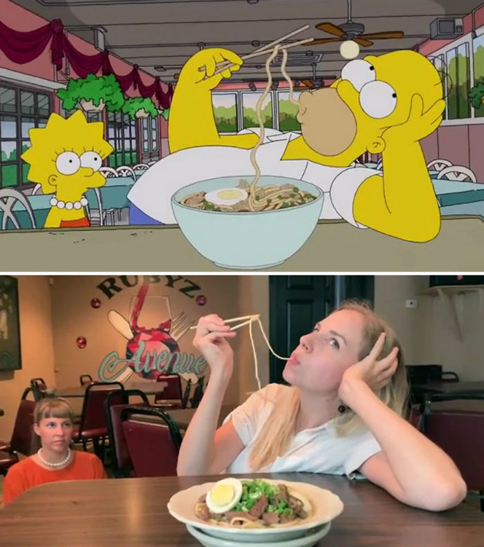 An Episode Of The Simpsons Recreated In Real Life Fun By Two Fans