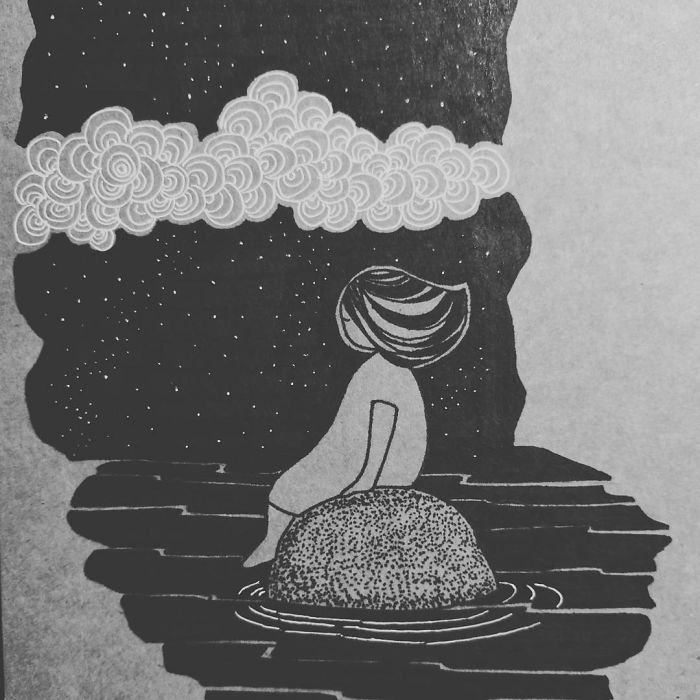 I Doodled This Character To Escape From My Anxiety Attacks