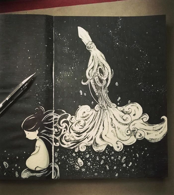 I Doodled This Character To Escape From My Anxiety Attacks