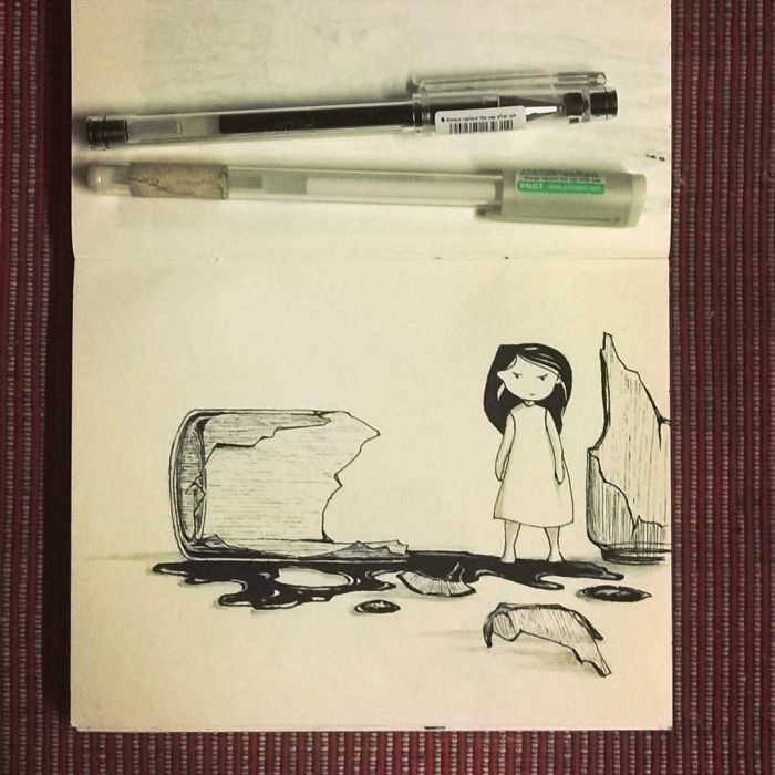 I Doodled This Character To Escape From My Anxiety Attacks