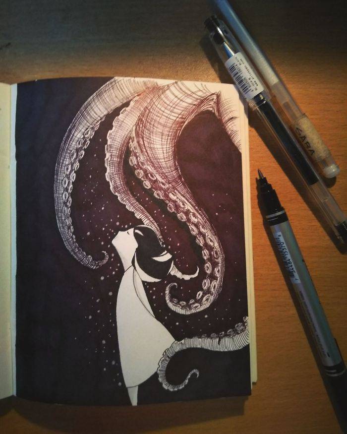 I Doodled This Character To Escape From My Anxiety Attacks