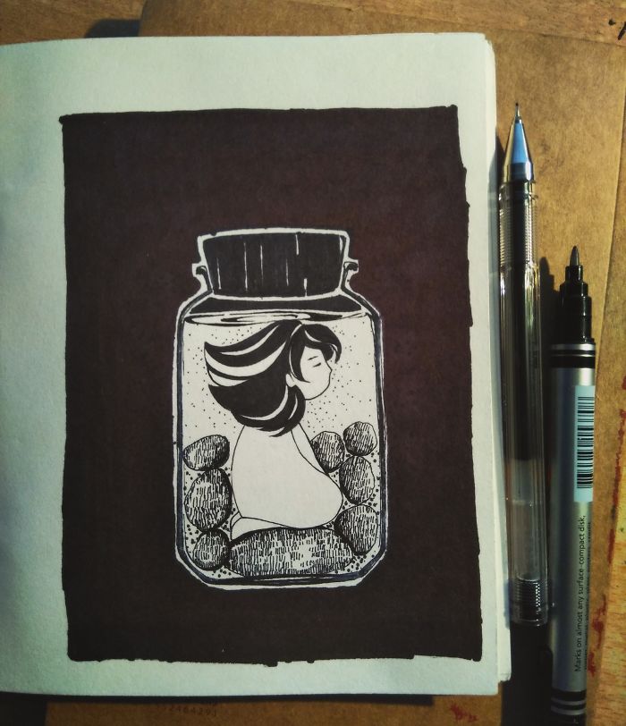 I Doodled This Character To Escape From My Anxiety Attacks