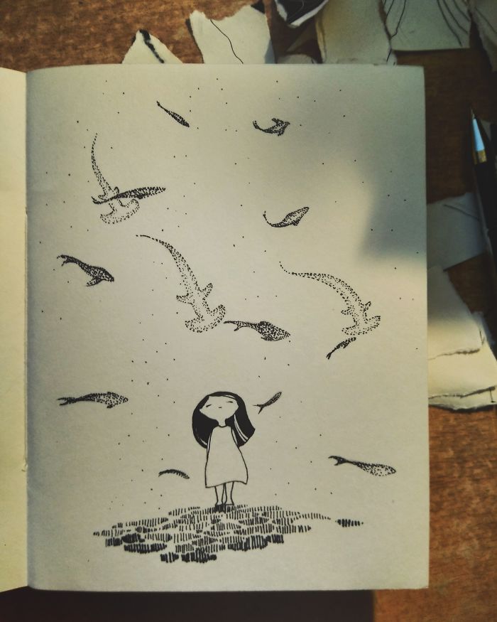 I Doodled This Character To Escape From My Anxiety Attacks