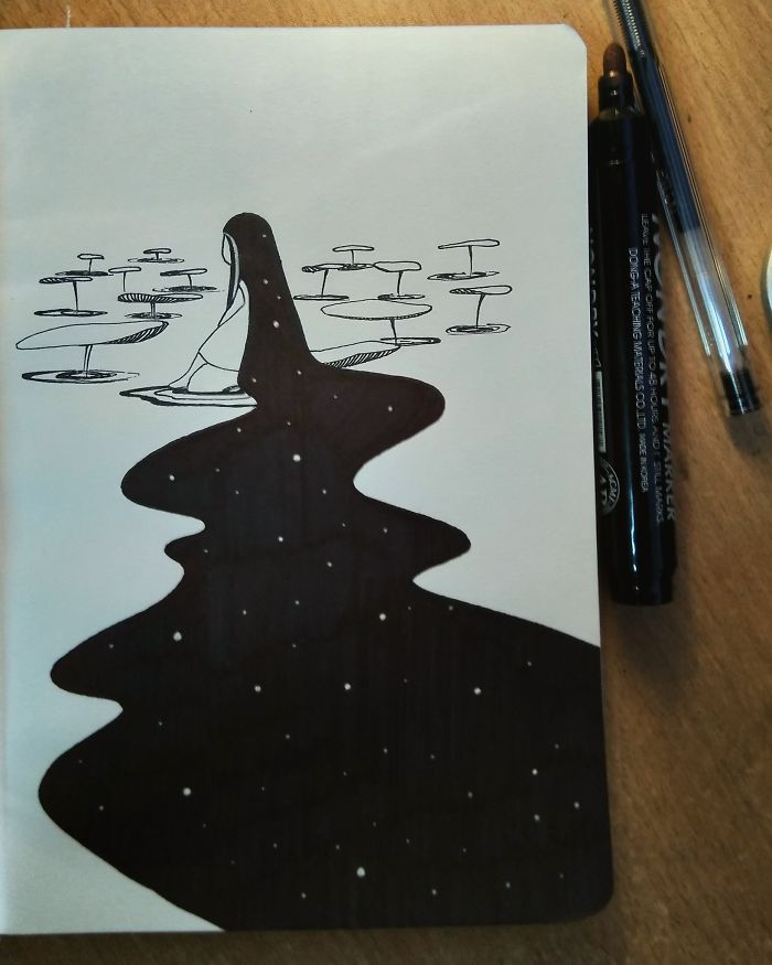 I Doodled This Character To Escape From My Anxiety Attacks