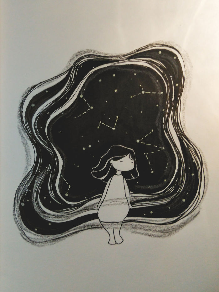 I Doodled This Character To Escape From My Anxiety Attacks