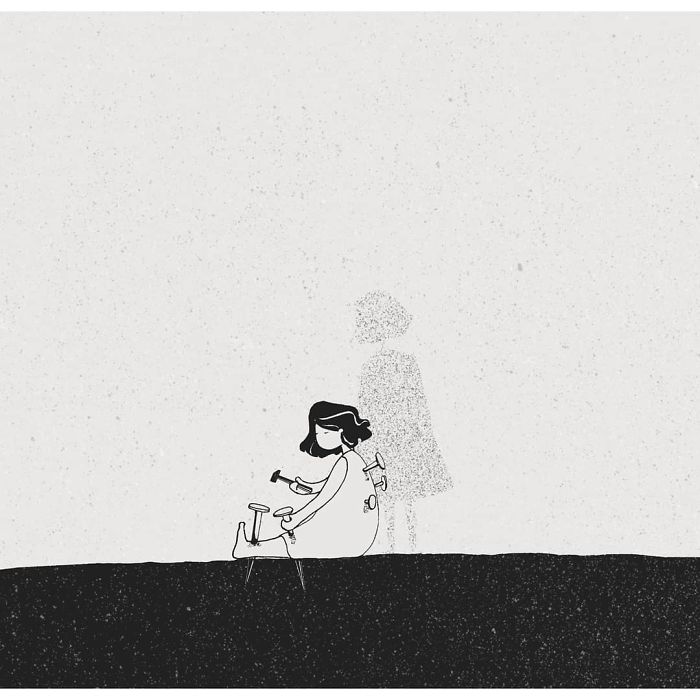 I Doodled This Character To Escape From My Anxiety Attacks