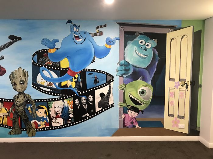 I Transformed A Plain Theater Room Into A Movie Lover's Dream In 26 Days I Transformed A Plain Theater Room Into A Movie Lover's Dream In 26 Days