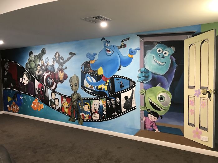 I Transformed A Plain Theater Room Into A Movie Lover's Dream In 26 Days I Transformed A Plain Theater Room Into A Movie Lover's Dream In 26 Days