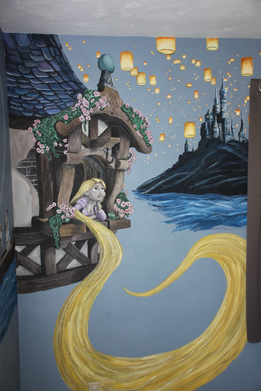 I'm A Stay-At-Home Dad And I Wanted To Make My Daughters' Room Special, So I Painted Murals In Their Room (19 Pics) I'm A Stay-At-Home Dad And I Wanted To Make My Daughters' Room Special, So I Painted Murals In Their Room (19 Pics)
