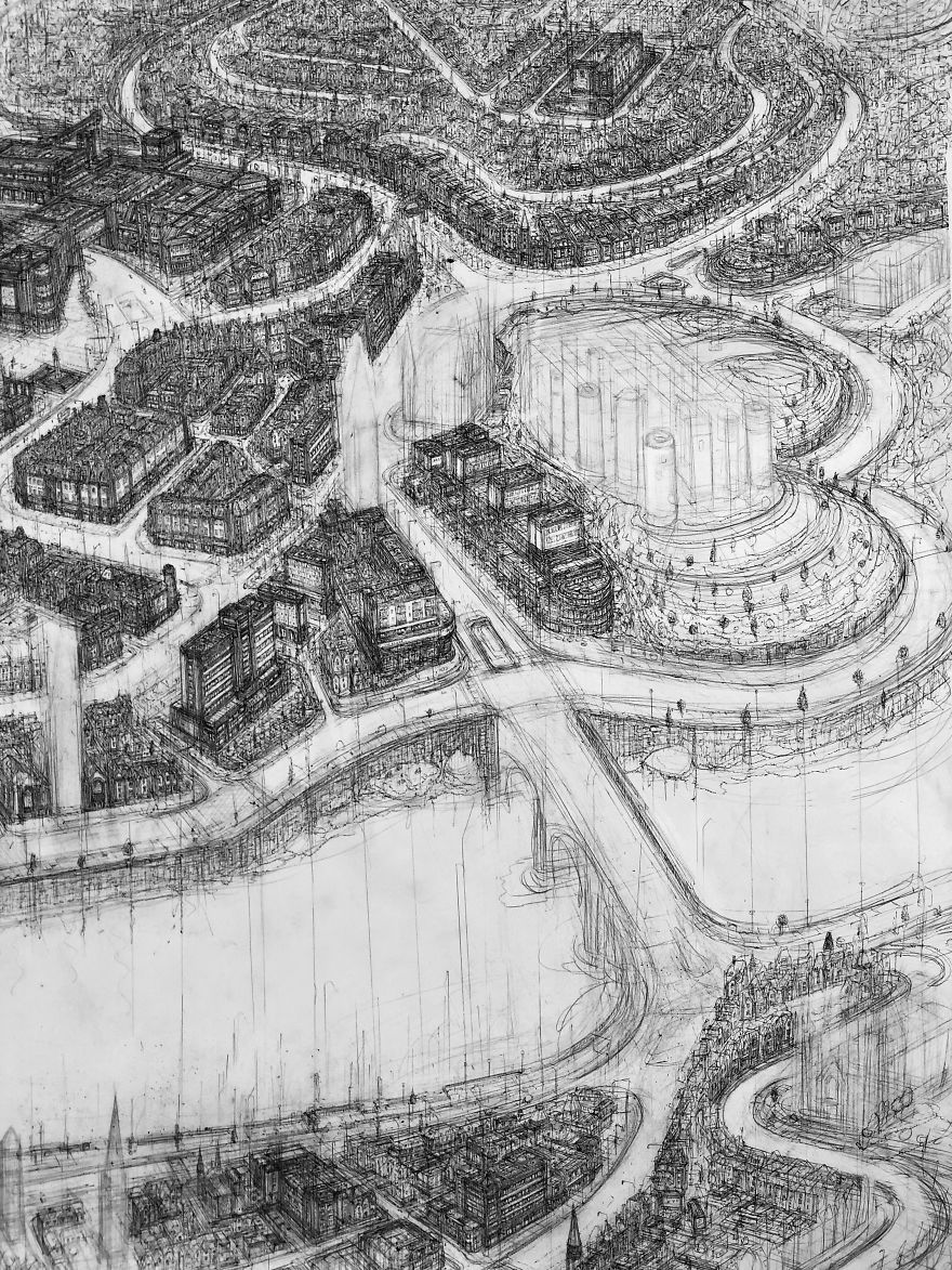 We Have Created A Huge Ink-Sketch Of The Entire City Of Inverness, Scotland We Have Created A Huge Ink-Sketch Of The Entire City Of Inverness, Scotland