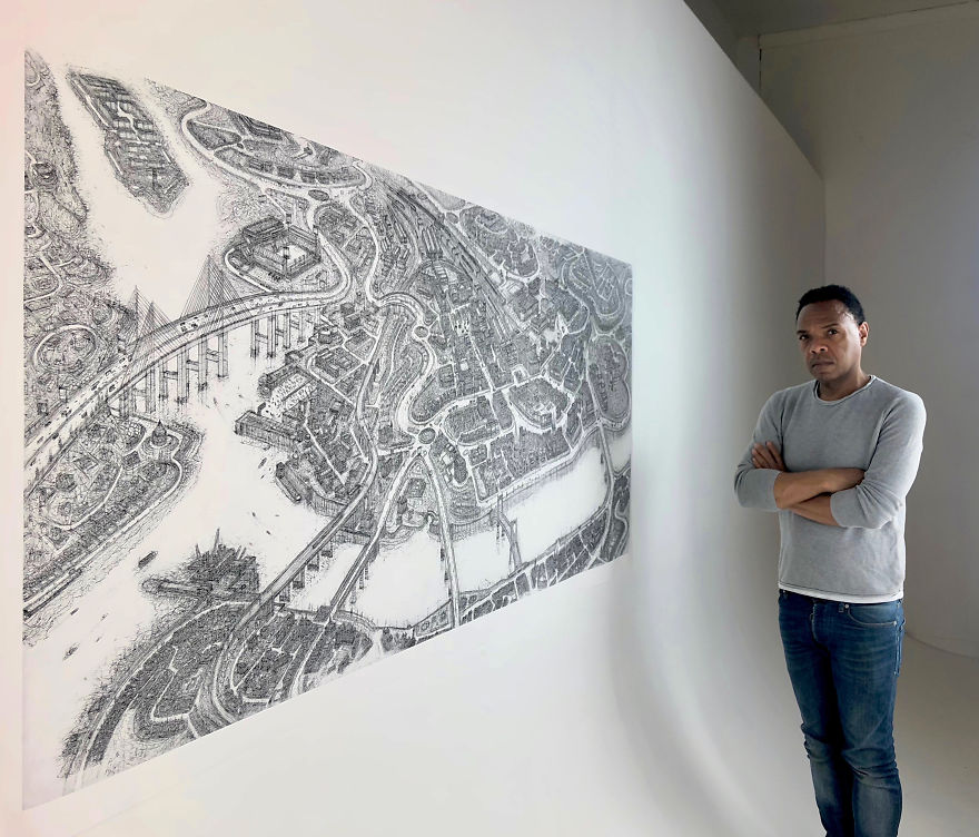 We Have Created A Huge Ink-Sketch Of The Entire City Of Inverness, Scotland We Have Created A Huge Ink-Sketch Of The Entire City Of Inverness, Scotland