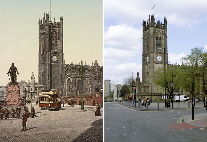 7 Side-By-Side Pics Of The Same Exact Locations In England Show What 125 Years Do To A City 7 Side-By-Side Pics Of The Same Exact Locations In England Show What 125 Years Do To A City