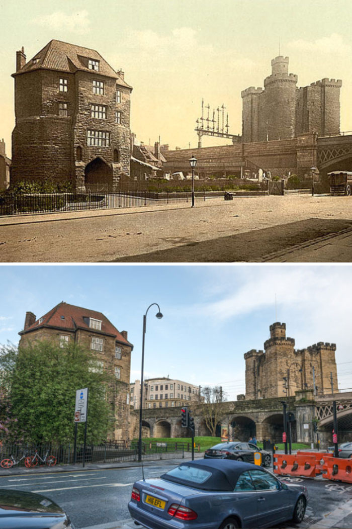 7 Side-By-Side Pics Of The Same Exact Locations In England Show What 125 Years Do To A City 7 Side-By-Side Pics Of The Same Exact Locations In England Show What 125 Years Do To A City