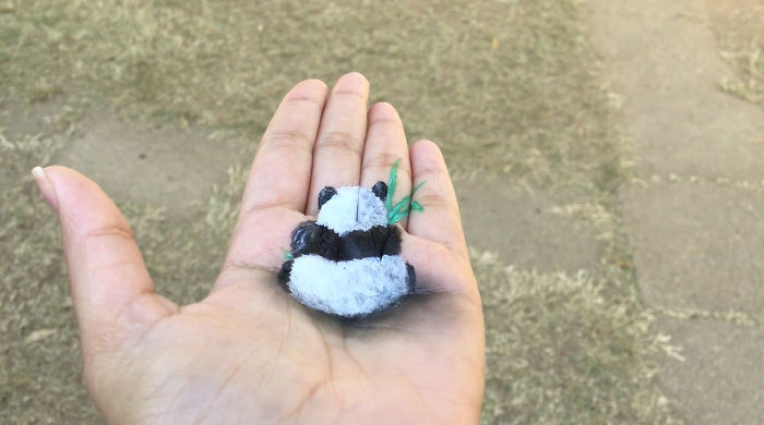 New- I Create 3D Paintings On My Left Hand