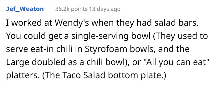 Guy Exploits Wendy's All-you-can-eat Buffet By Making A Foot-Tall Cucumber Bowl, Gets Rewarded By A Manager