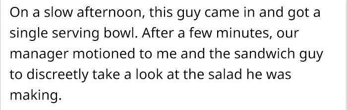 Guy Exploits Wendy's All-you-can-eat Buffet By Making A Foot-Tall Cucumber Bowl, Gets Rewarded By A Manager