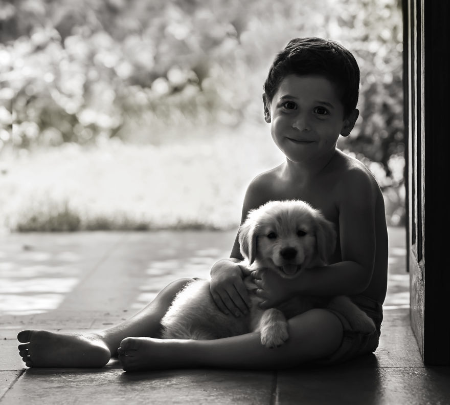16 Pics Of The Adventures Of Our Son And Our New Dog Nana Captured From The Moment They Met