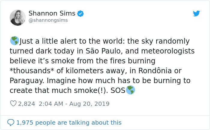 The Amazon Forest Has Been Burning For Weeks And NASA Shares Photos From Space