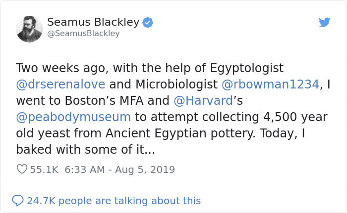 Scientist Bakes Bread From 4,500-Year-Old Yeast, Says The Flavor Is Incredible Scientist Bakes Bread From 4,500-Year-Old Yeast, Says The Flavor Is Incredible