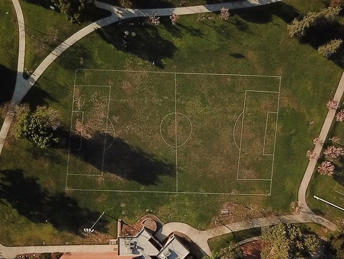 A Soccer Field I Spotted While Flying My Drone Around