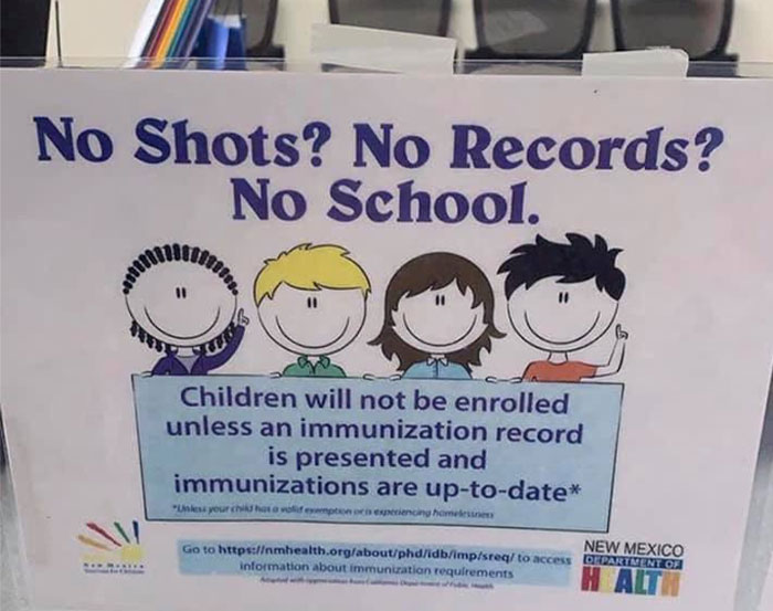 Anti-Vaxxer Angry Over This Sign At School, Attacks It On Facebook, Gets Shut Down With Many Responses