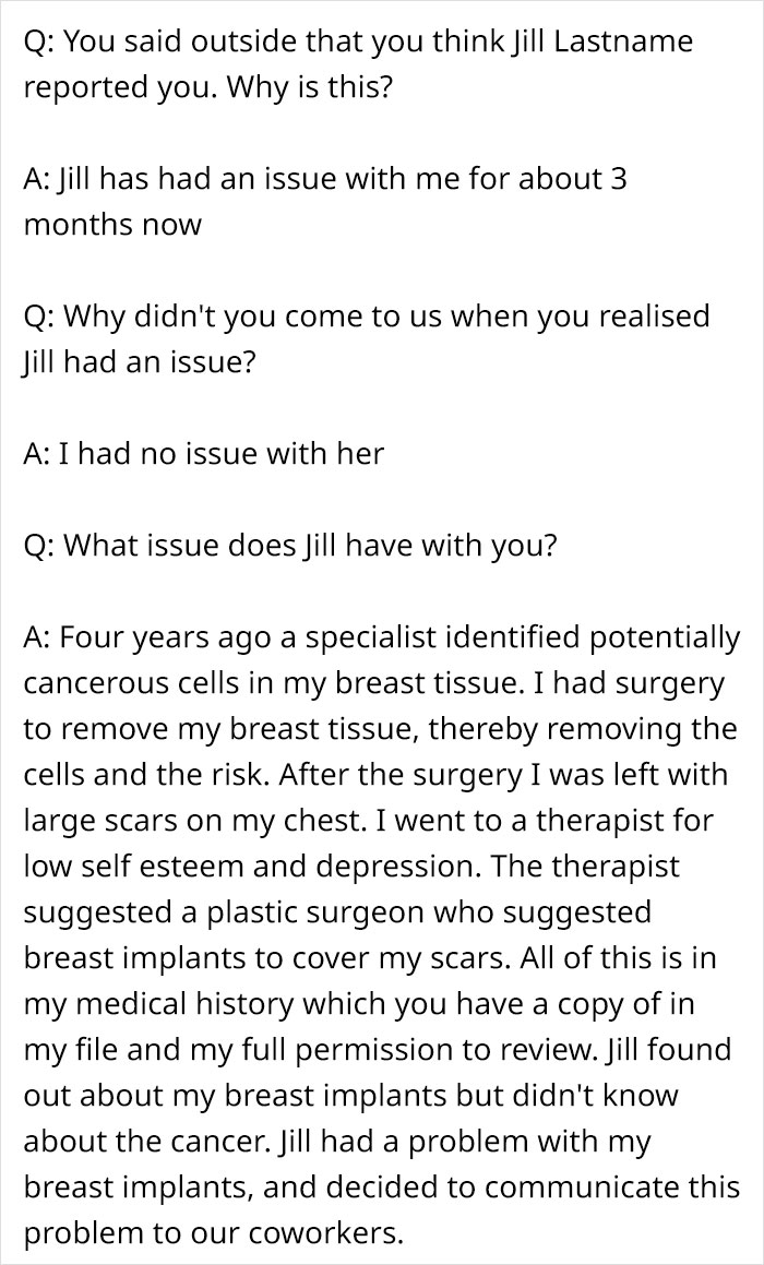 Woman Gets Revenge On A Co-Worker That Bullied Her For Months For Having Breast Implants Woman Gets Revenge On A Co-Worker That Bullied Her For Months For Having Breast Implants