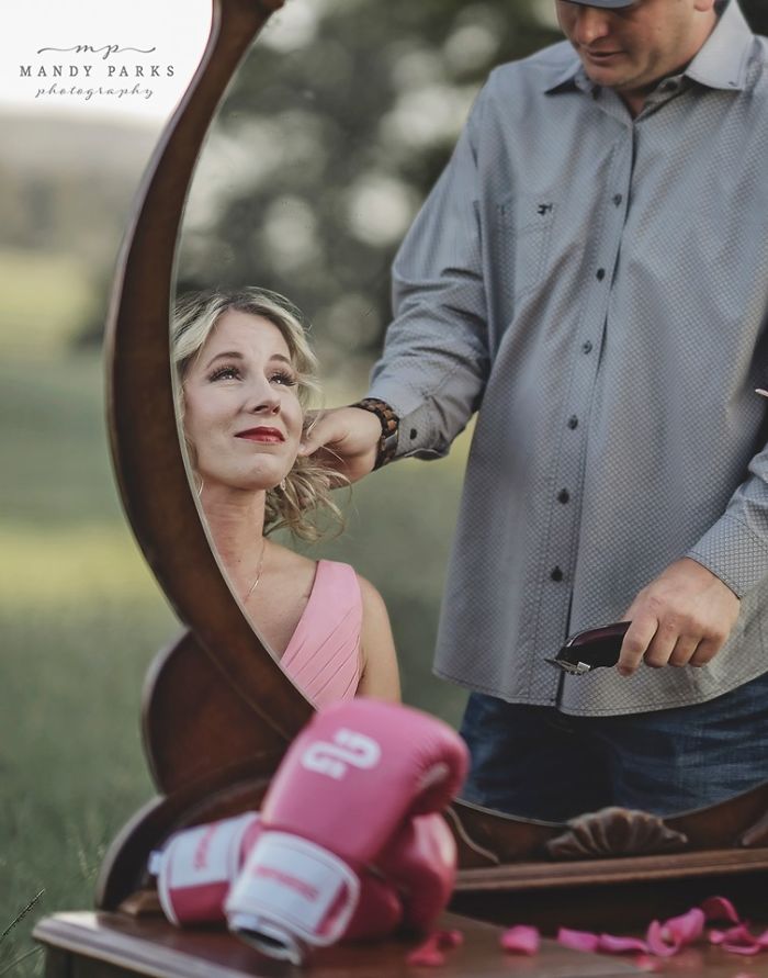 Raw Photoshoot Of Woman Preparing To Battle Breast Cancer As Husband Shaves Off Her Hair Goes Viral Raw Photoshoot Of Woman Preparing To Battle Breast Cancer As Husband Shaves Off Her Hair Goes Viral