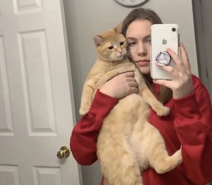 17-Year-Old Makes Hilarious TikTok Video Of Her Cat Dancing To &ldquo;Mr. Sandman&rdquo; And 1.5 Million People Love It