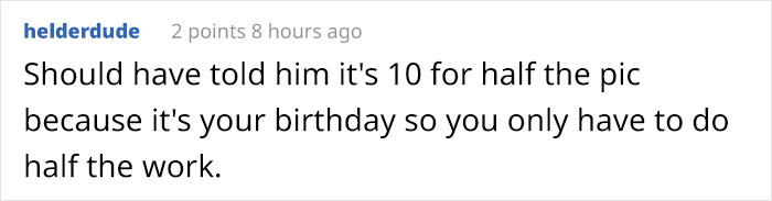 "It's My Birthday, Too!" Artist Responds To Choosing Beggar With Their Own Trick, And They Immediately Lose It