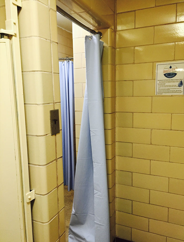 Shower In My Friend's Dorm. There Are Two Showers, But Only One Entrance
