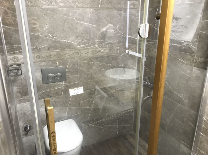 The Hotel I Stay Put Toilet And Shower In Same Cabinet