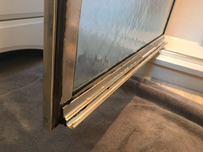 My Shower Door That Collects Water, Causing Mold