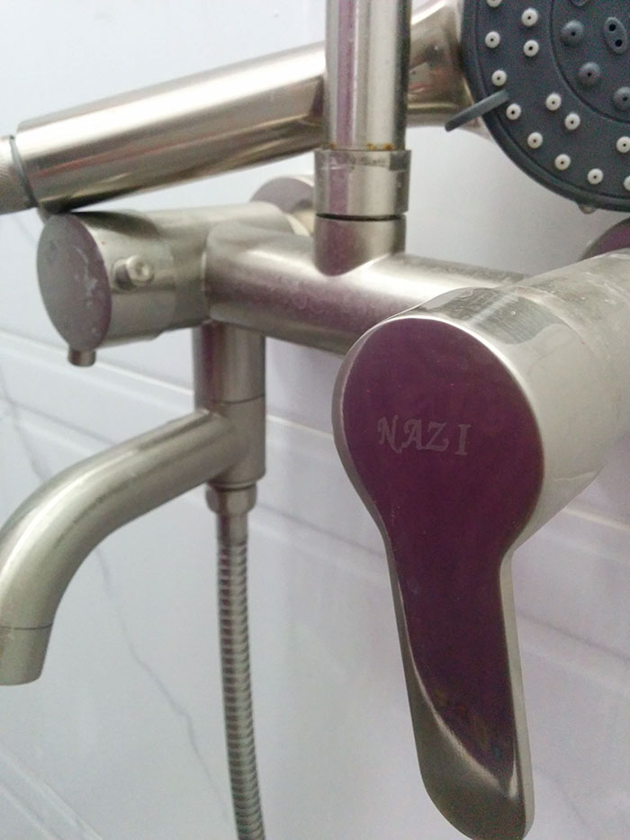 My Shower Is Branded Nazi