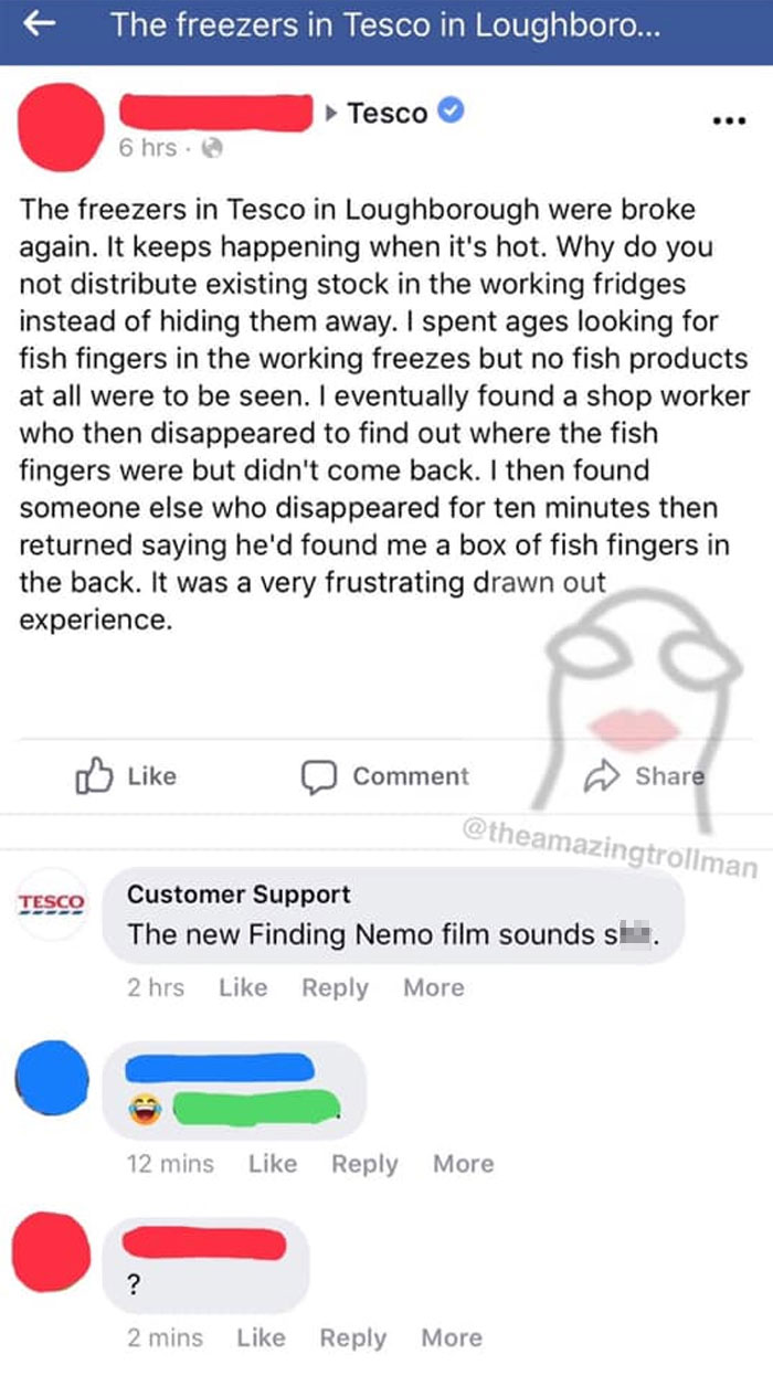 Funny Facebook message