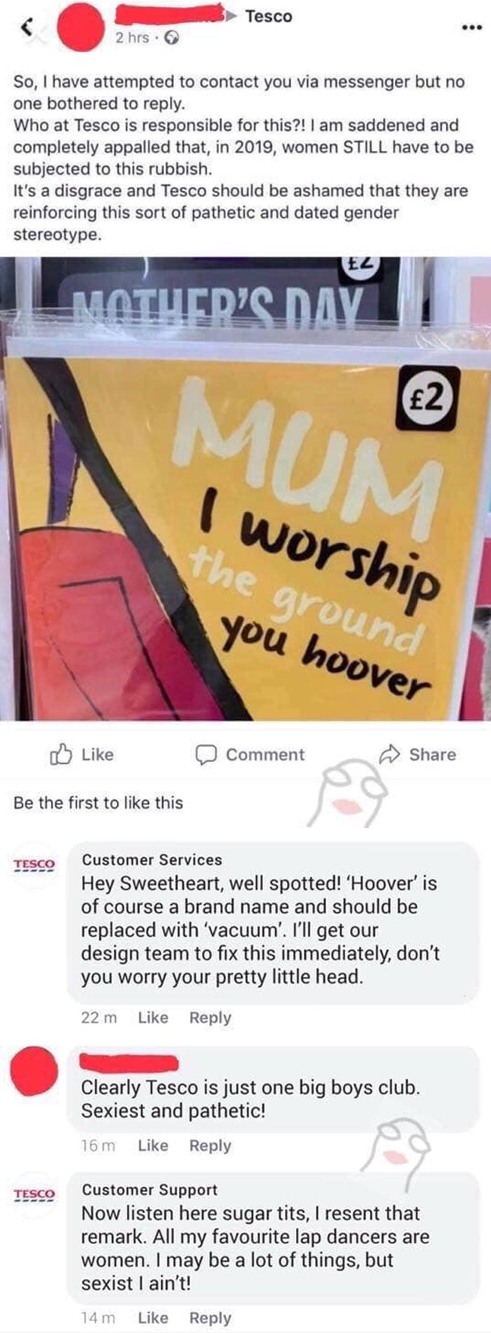 Funny gift card and messages with comments 