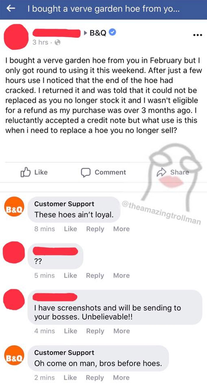 Funny Facebook message 