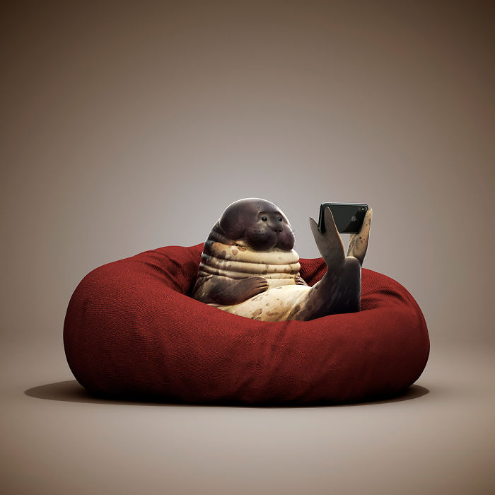 The Lovely Lazy Animals Of A Chinese Artist